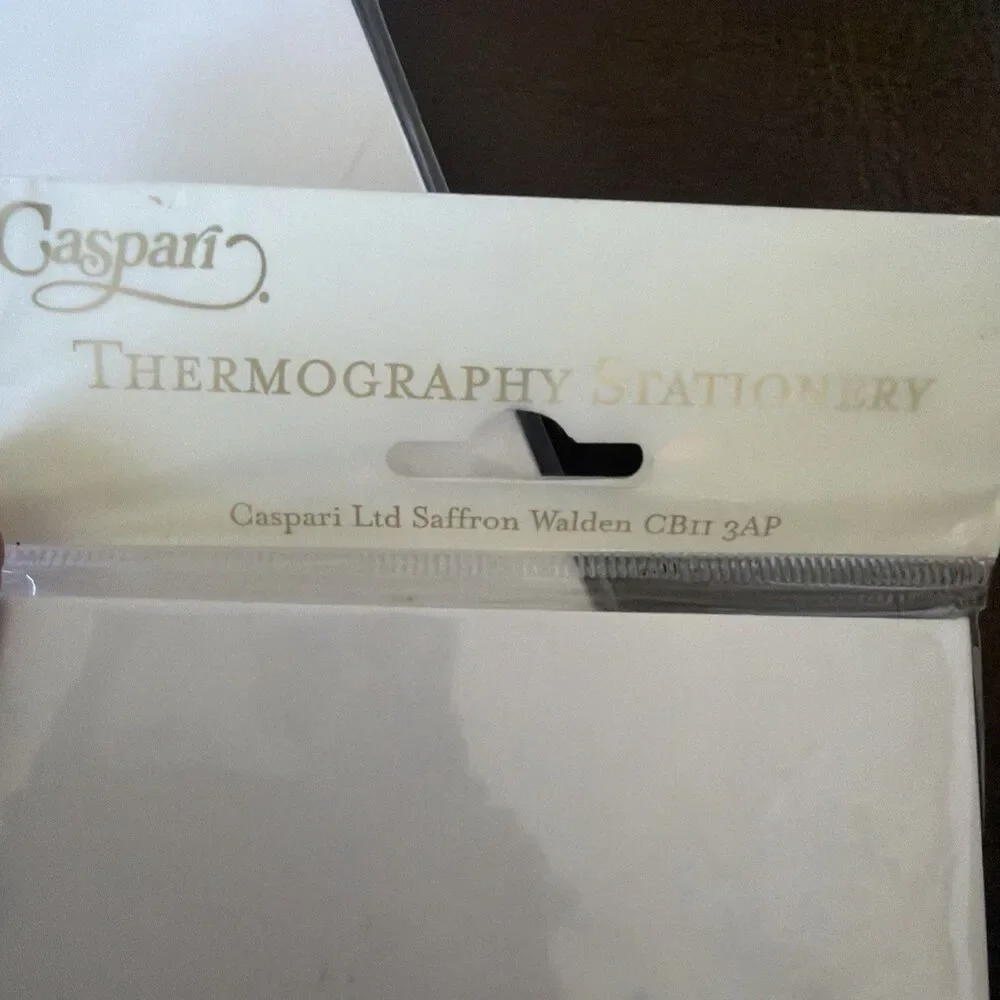 Caspari Christening Invitations Thermography 20 Cards Envelopes 2 Packs NOS New